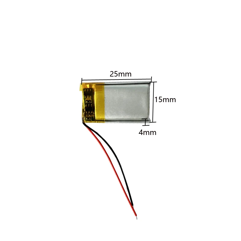 

3.7v 401525 110mah Lithium Polymer Lipo Battery For Smart Watch