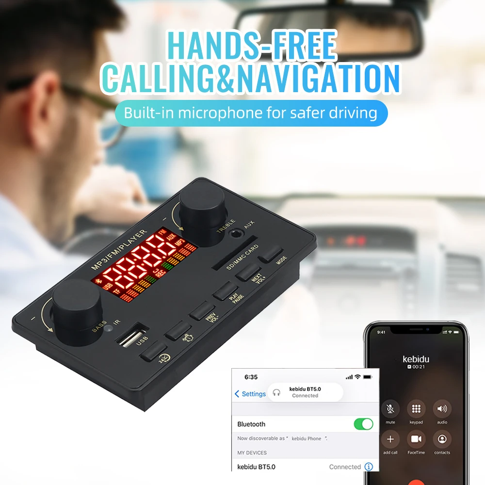 Title 11, 40W 12V Bluetooth 5.0 Audio Scheda amplificator...