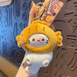 Adorable Plush Kitten Keychain - Fashionable Doll Pendant & Gift Accessory (Sea Bream Style)