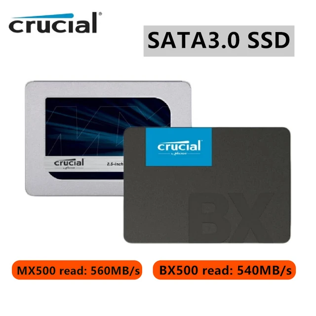 Crucial – disque dur interne SSD MX500, NAND SATA, 2 to, 2.5 pouces, pour  ordinateur portable, Original