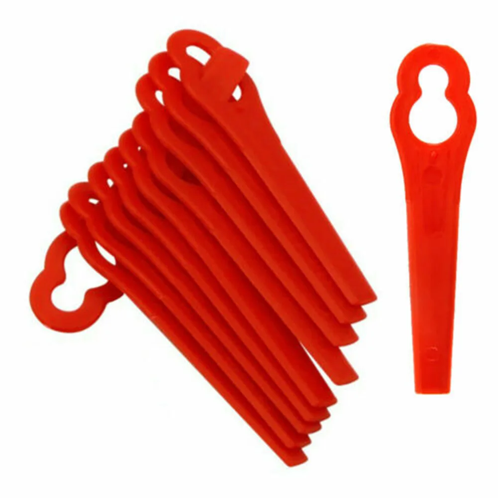 50Pcs Plastic Blades For KULLER OZITO Grass Trimmer Lawn Mower Brush Cutter Head Blade Garden Electric Brushcutter Spare Parts