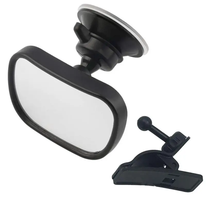 

Baby Rearview Mirror Suction Cup Baby Mirror For Car Shatterproof Automotive Interior Rearview Baby Mirror Wide Angle Safe Car