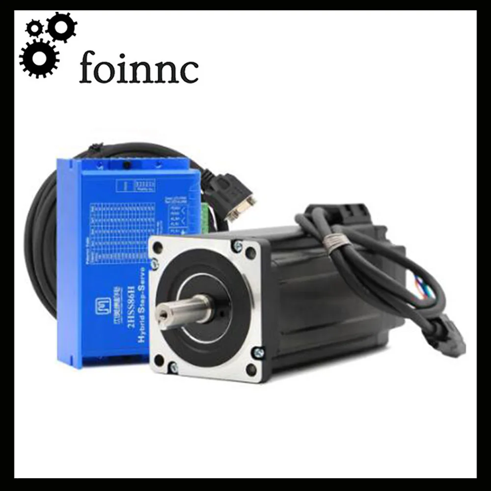 

JMC closed-loop motor 12NM 6ACNC two-phase hybrid Nema 34 motor and driver DC 40-110V/AC 60-80V 86J18156EC-1000+2HSS86H