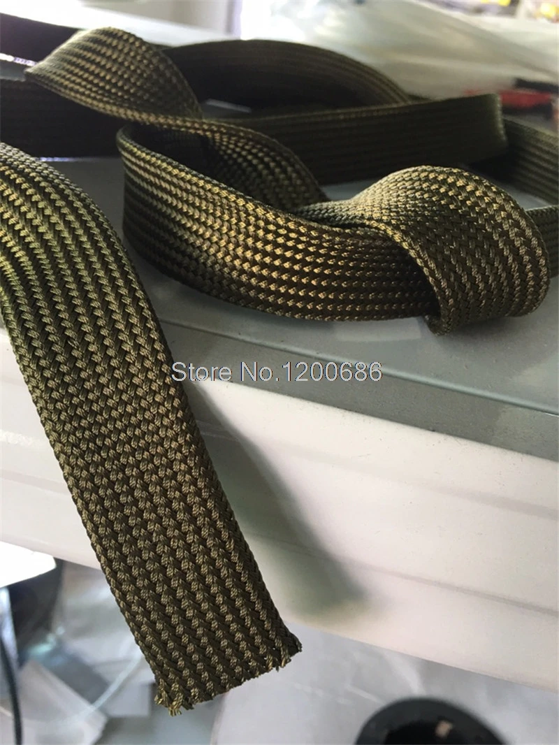 Description Picture 4 of item5M soft cotton nylon cable sleeve 4/6/8/10/12/14/16/18mm Wire Cable Protecting Braided loom High Density wire protection