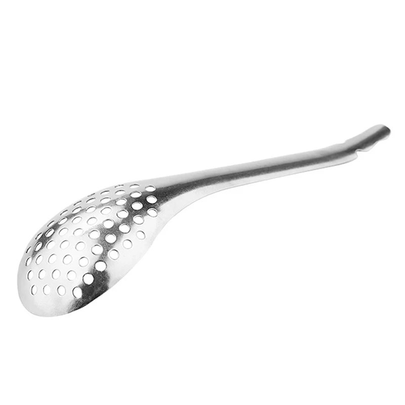 56 Holes Caviar Spoon Stainless Steel Kitchen Cooking Gadgets Colander 1Pc