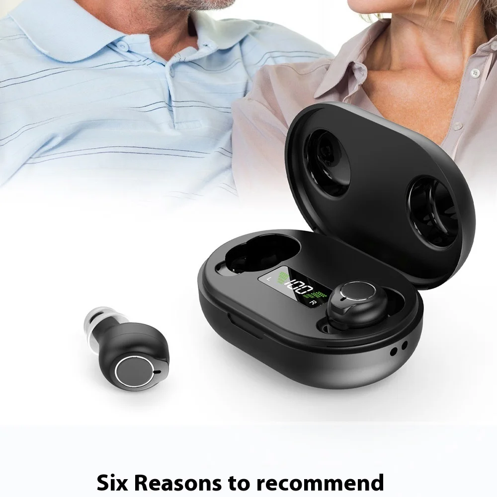 Rechargeable Hearing Aid Digital Sound Amplifier Audifonos Adjustable Portable H