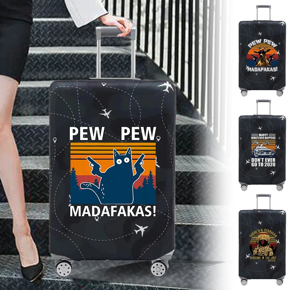 Suitcase Protective Cover Wear Resistant Elastic Fabric Cartoon Pew Series Dust Cover Durable Travel Case for18-32inch