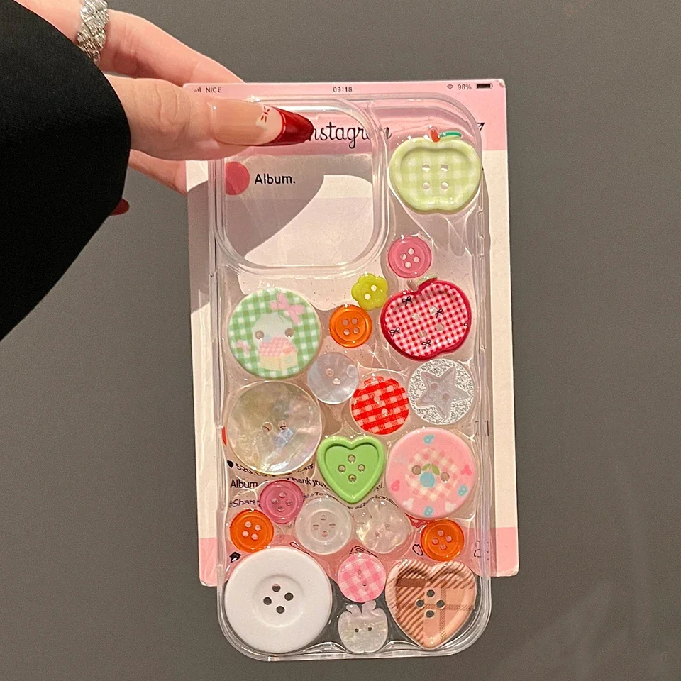 Shockproof Silicone Clear Phone Case – Cute Transparent Protector Cover
