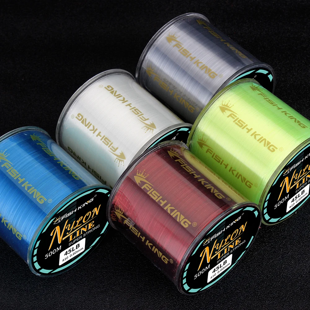 FISH KING 300M 500M Monofilament Fishing Line Japan 0.14-0.50MM Super Strong Nylon Line Carp Fishing Accessories 4.13-31.28LB 2
