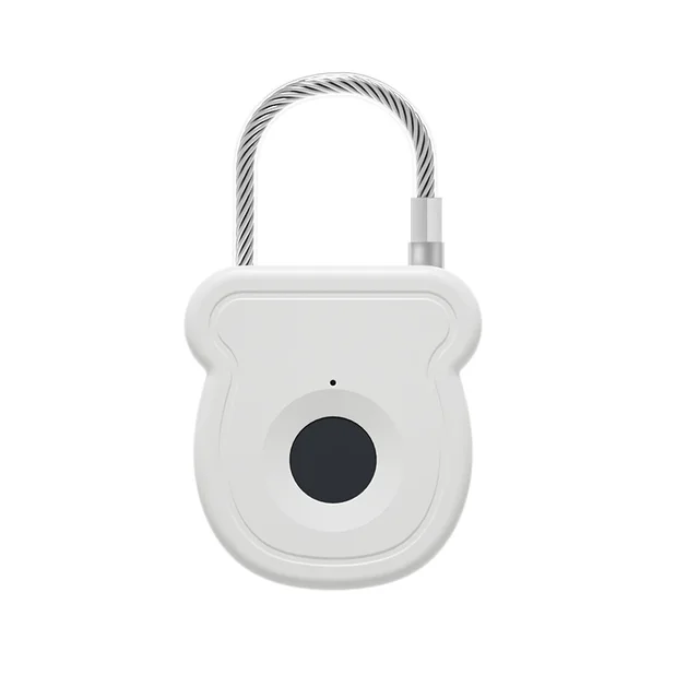 Keyless Fingerprint Biometrics Padlock Electric Lock 20 Users Plastic Material 2