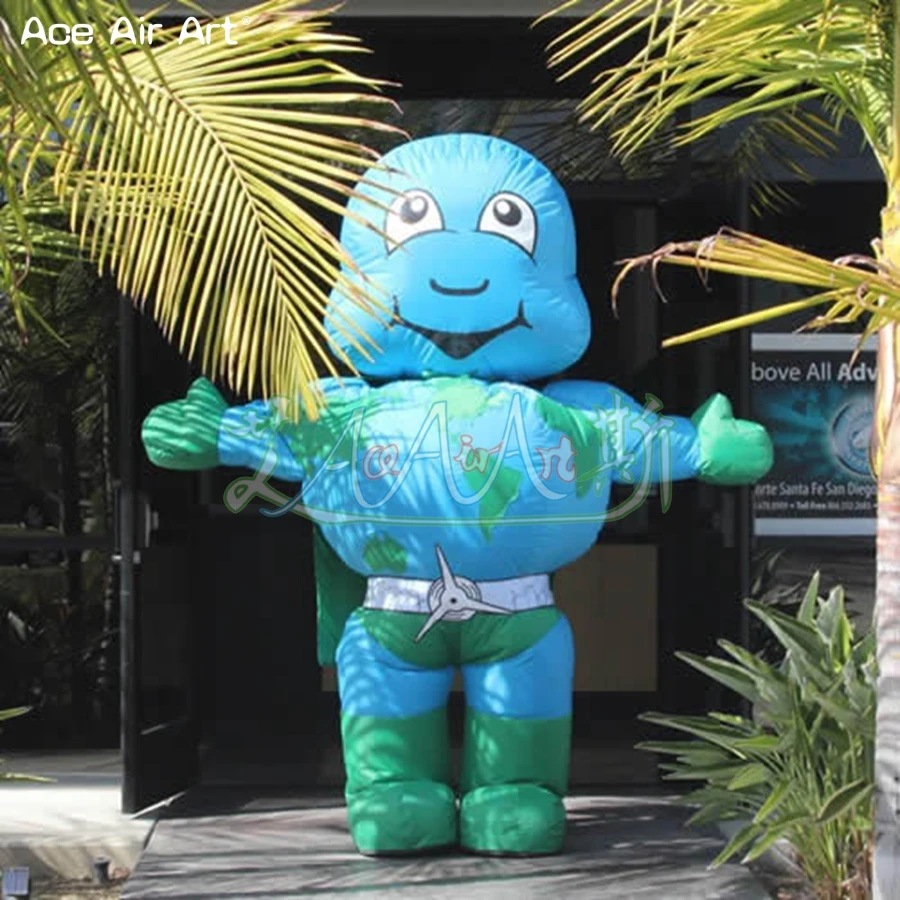 Entertaining 4mH Inflatable Dinosaur Cartoon Mascot For Outdoor Party Event Exhibition/Advertising Made By Ace Air Art 3