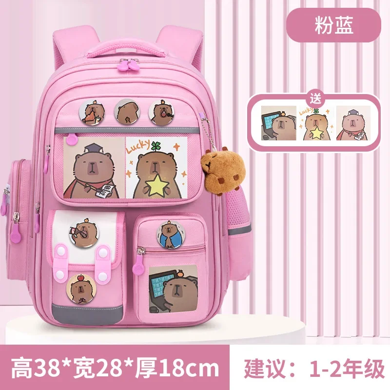 Capibara Student Schoolbag Large-capacity Children Backpack Kids Back to School Book Bags
