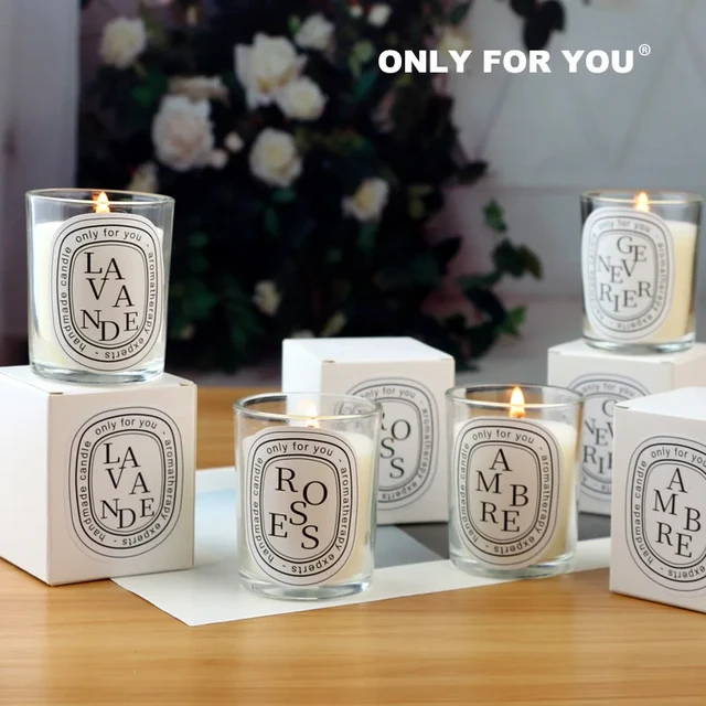 Candele aromatiche profumate da 1.76 once candele regalo per gli ospiti  lotto candele per matrimoni bianche in barattoli di vetro candela di lusso  per la decorazione domestica - AliExpress