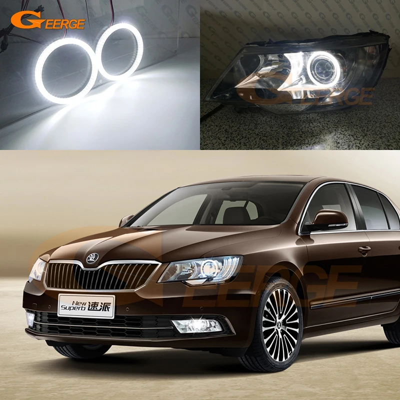 For Skoda Superb 2 II 3T Facelift 2013 2014 2015 Xenon Headlight Ultra