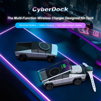 Cybertruck 3 in 1 Magnetic Fast Wireless Charger