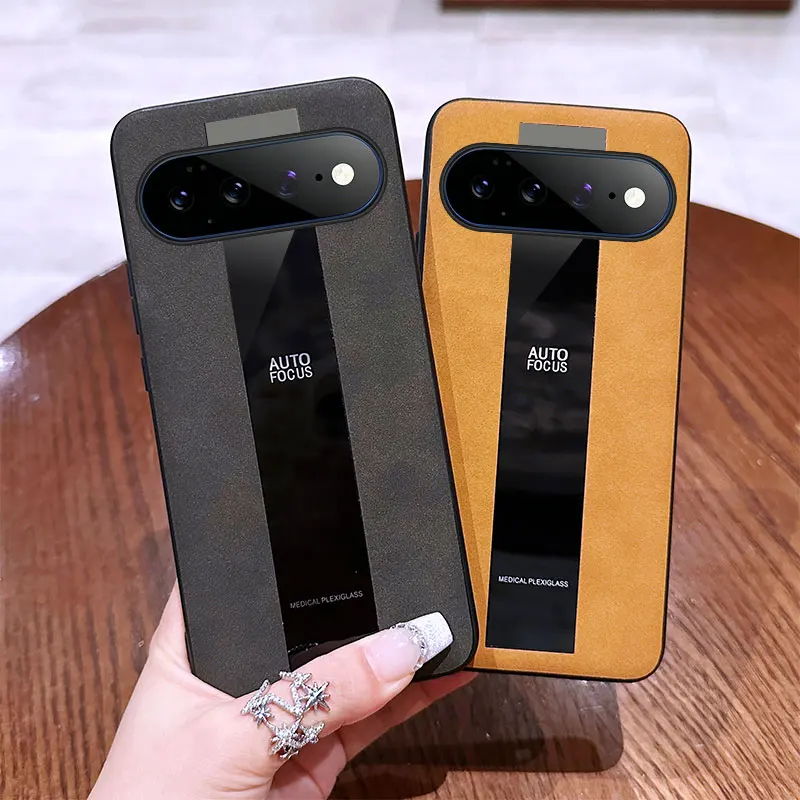Luxury Sheepskin Leather Matte Phone Case - Shockproof Hard Protective Cover