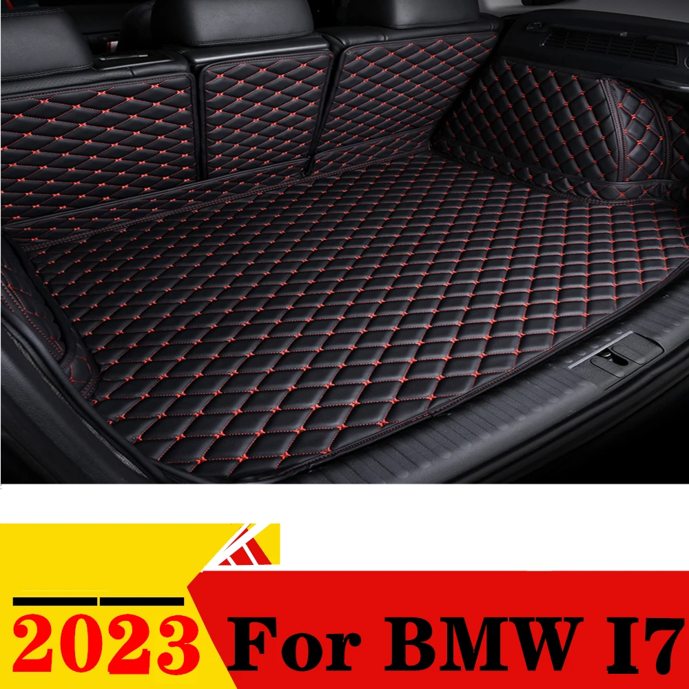 

Car Trunk Mat For BMW I7 2023 All Weather Rear Cargo Cover Carpet Liner Tail Interior Decoration Vehicles Parts Boot Luggage Pad