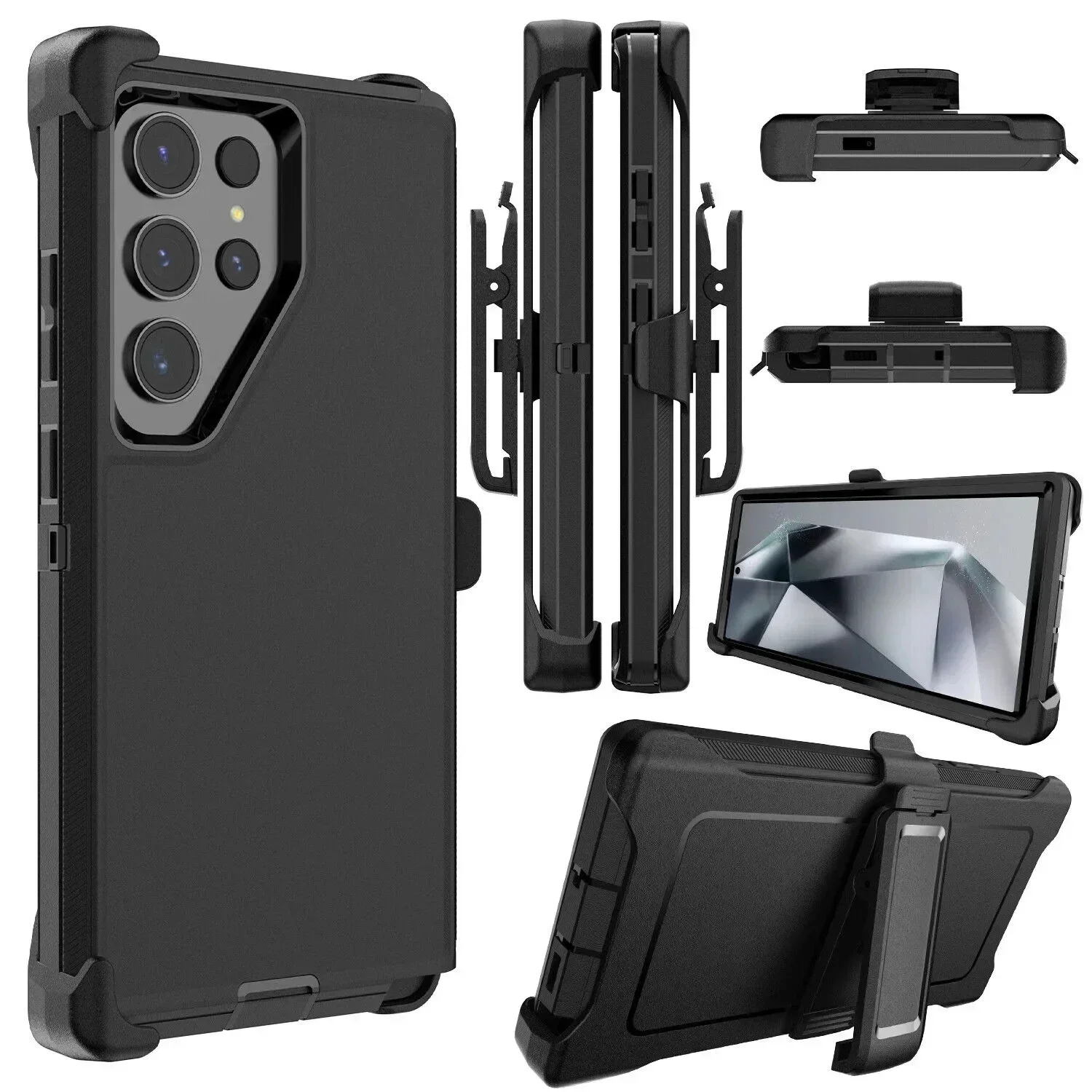 Heavy Duty Shockproof Armor Case with Belt Clip