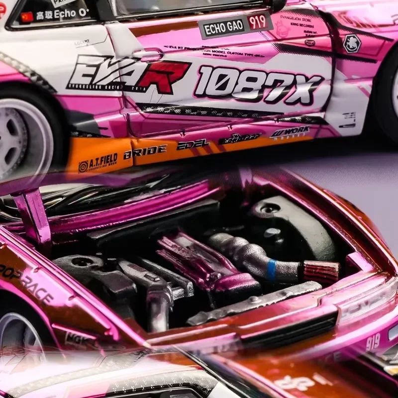 POP RACE 1:64 2025 HOBBY EXPO CHINA EXCLUSIVE PANDEM S13 Car