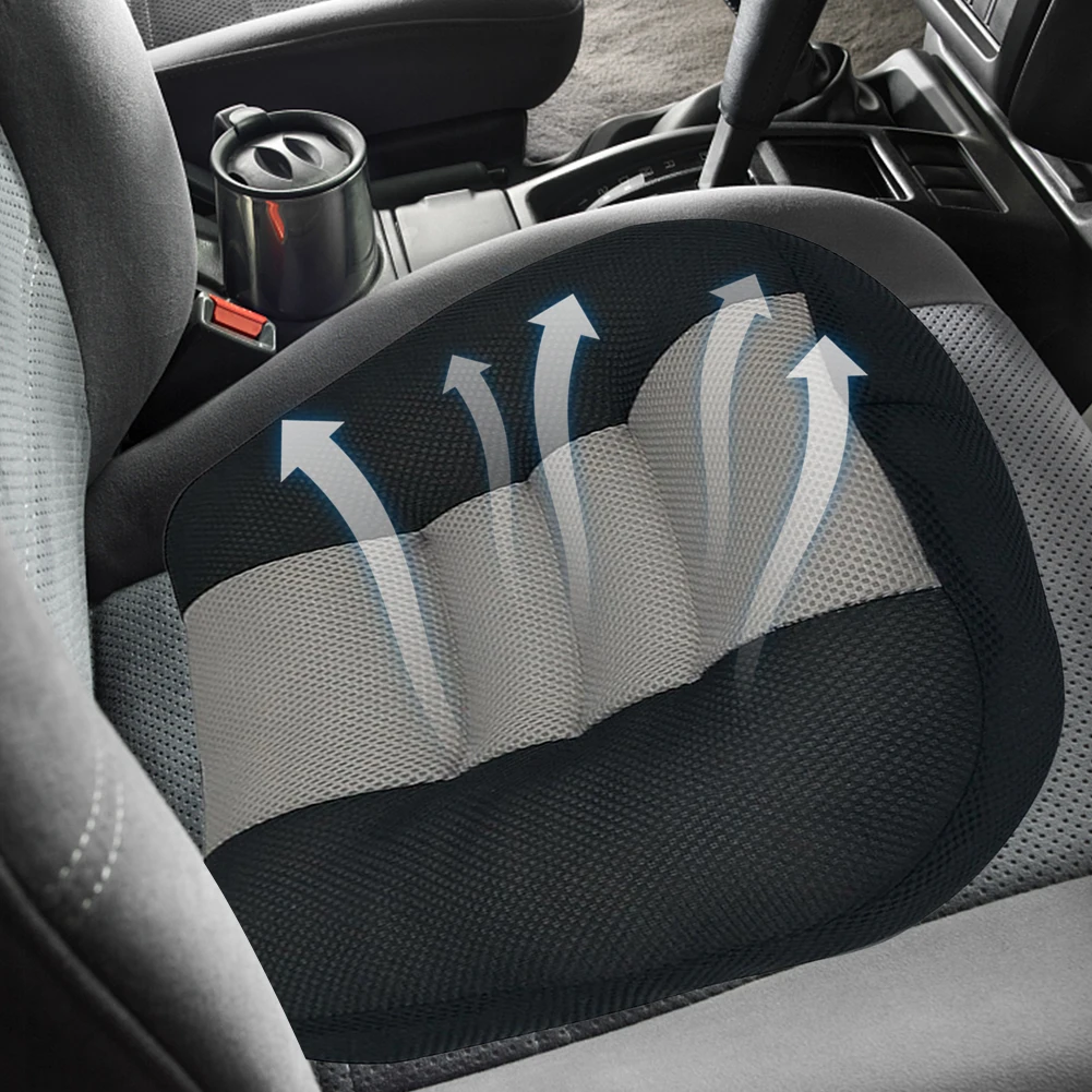 Car Seat Cushion Breathable Air Flow Seat Pad Mesh Portable Seat Cushion  Soft Driver Booster Seat Mat Car Interior Accessories - AliExpress