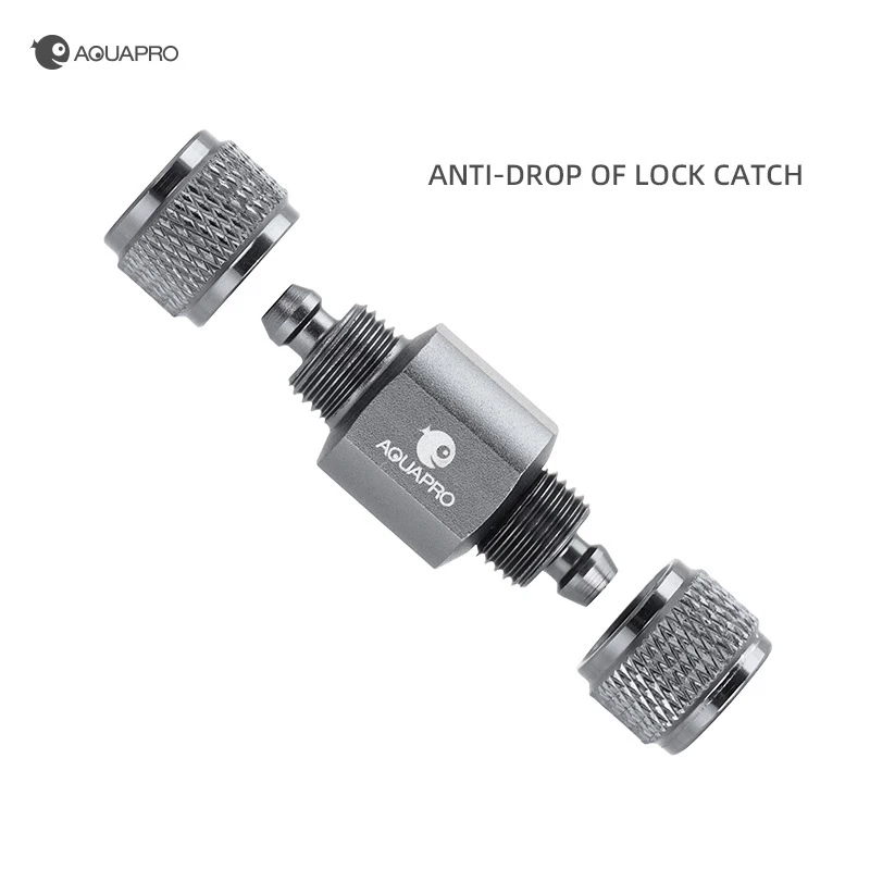CO2 Aluminiumalloy Check Valve Aquarium Accessories Fish Tank Supplies Equipment Akvarium Checker Terrarium Fishbowl Cylinder 4