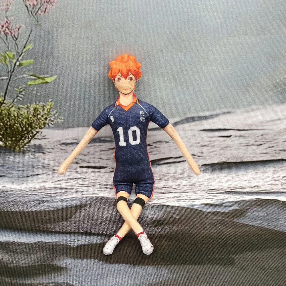 Anime Haikyuu Hinata Shoyo Kozume Kenma Cosplay Plush Doll Keychain Slender Twistable Shape Room Decoration Festival Gift