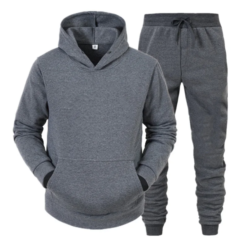 Men Sportswear Sweater Suit Hoodies + Pants Sports Clothing Spring Autumn New Sets Jogging Trousers Running Male Tracksuits