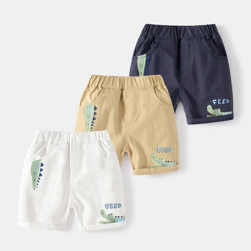 

Fashion Crawler Wholesale2024Summer Pants Boys' Fifth Pants Baby Casual Middle Pants Children Cartoon Shorts Korean