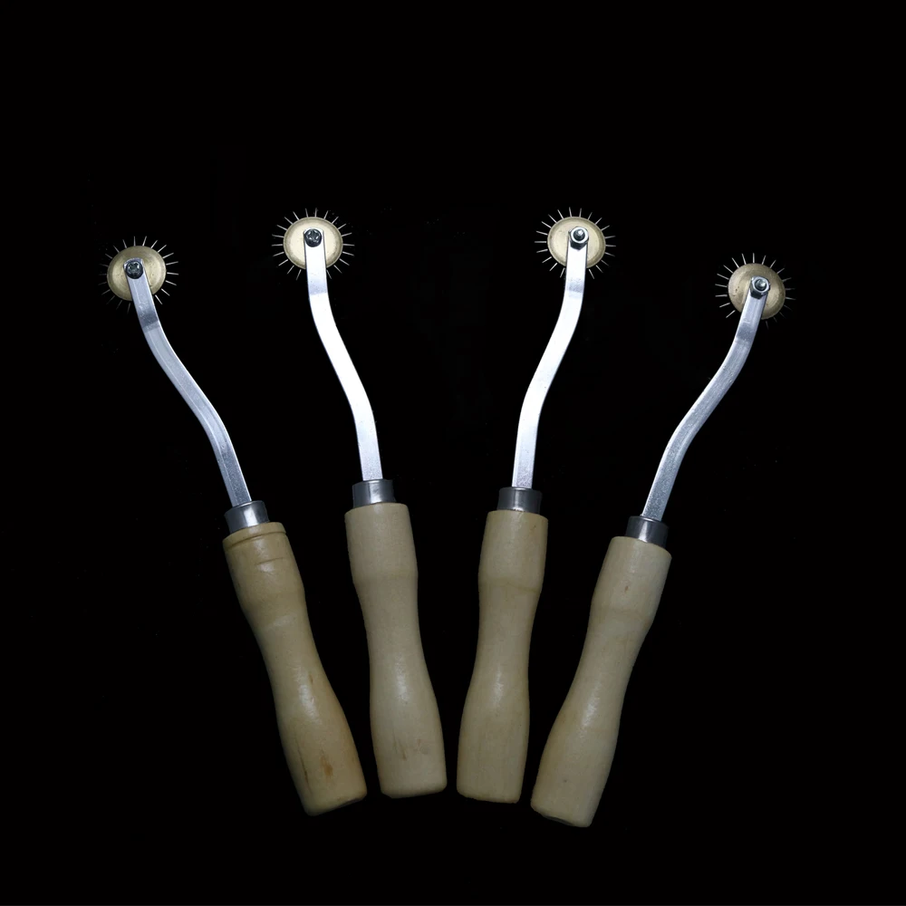 

Hookah Manual Wheel Foil Poker Puncher With Wood Handle Foil Piercing Tool Foil Puncher Chicha Hookah Accessories