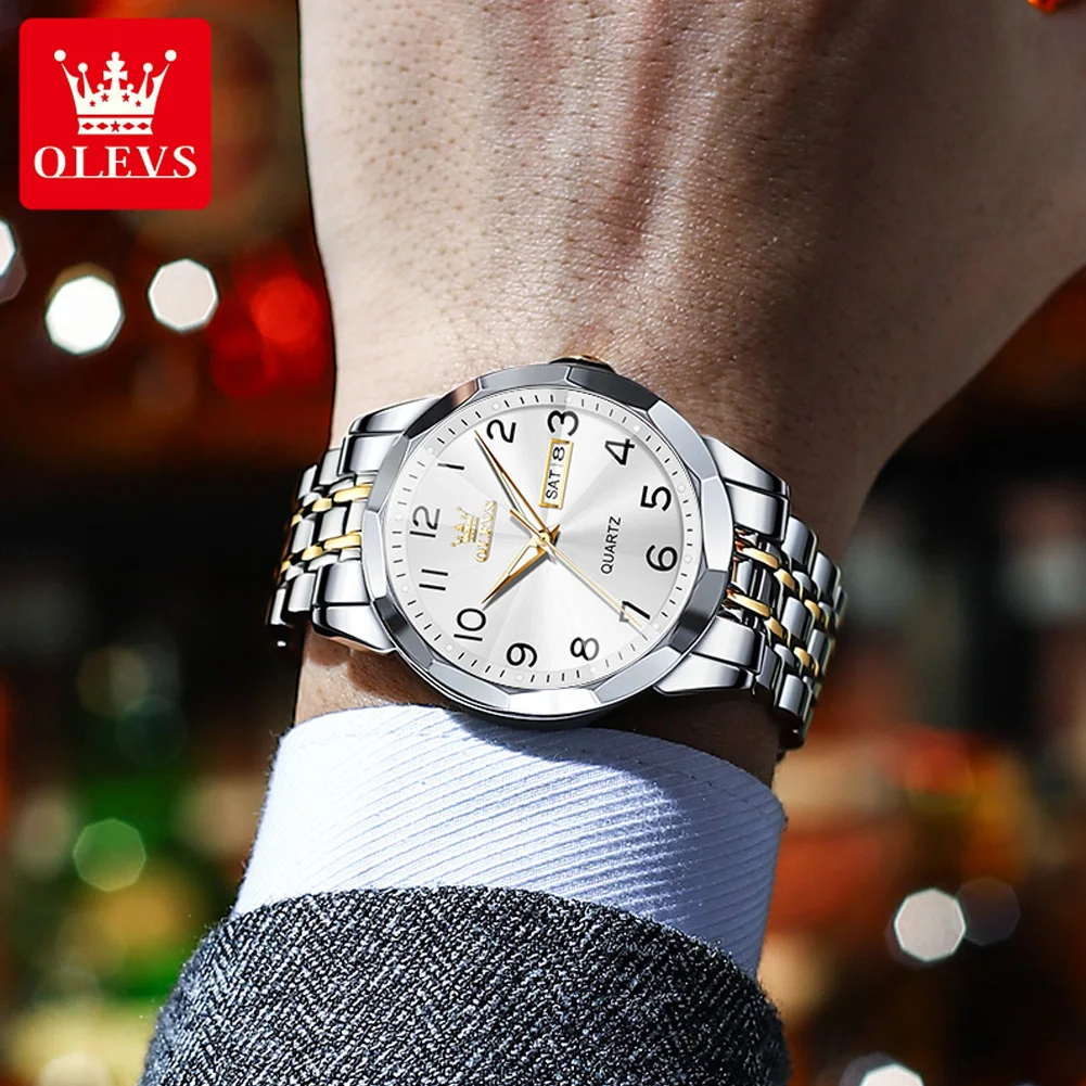 OLEVS Quartz Men's Watch Fashion Simple Men's Business