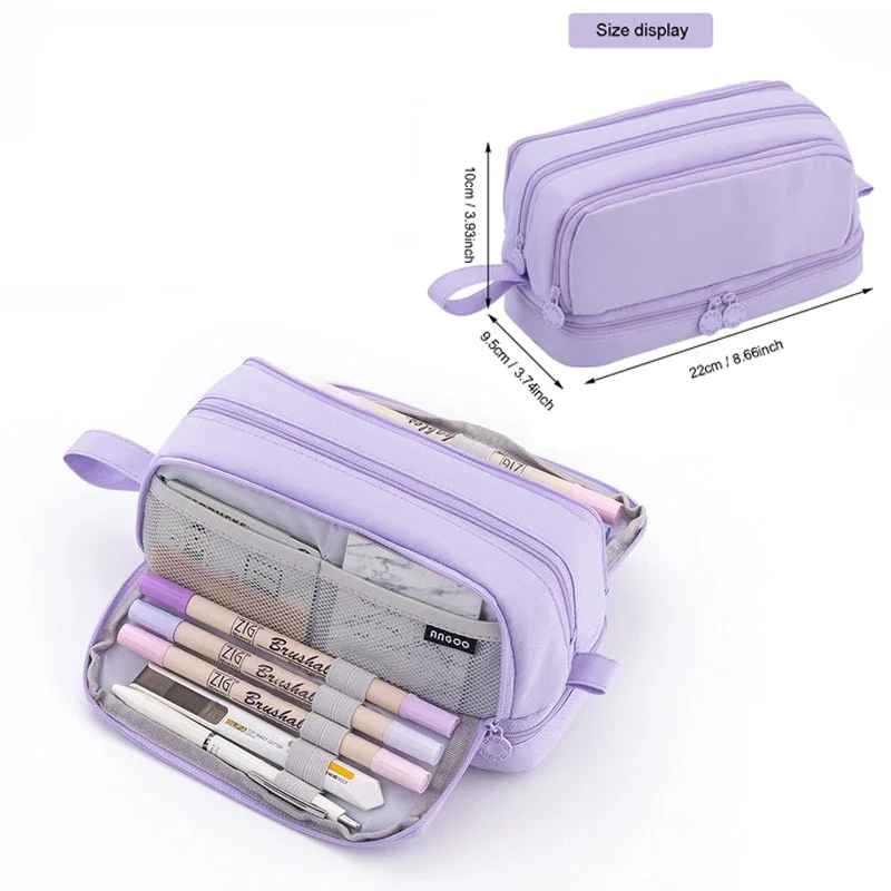 Disney | Astuccio Triplo Big Frozen cool Days - Astuccio Con Licenza Ufficiale - Design Compatto - Ideale Per La Scuola E L'ufficio - Materiale Resistente - Chiusura Sicura | SHEIN ALIA