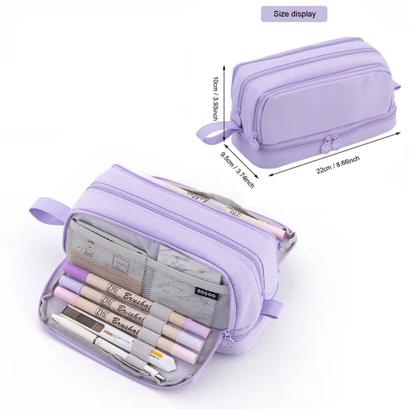 Kids Boys Girls Pencil Case Large Capacity School Gel Pen Bag Student  Pencil Case Cosmetic Bag Stationary Organize Office Supply - AliExpress