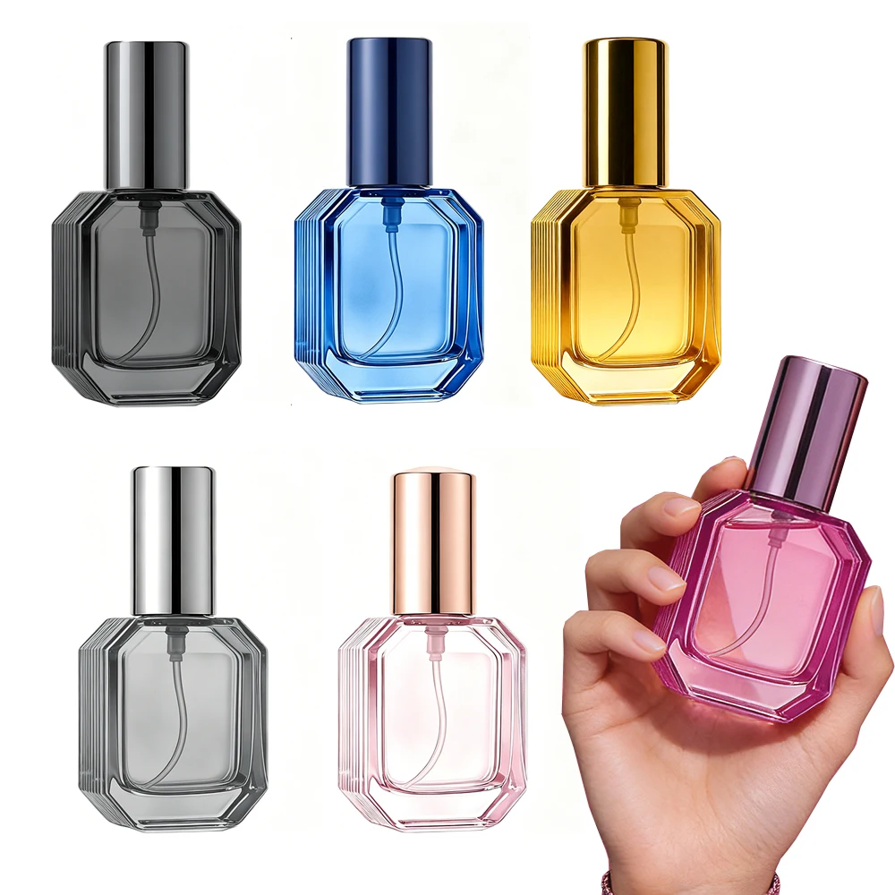 Luxury Refillable 10ml Glass Perfume Atomizer - Portable Travel Spray Bottle