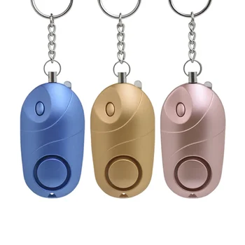 자기 방어 경보, 130dB, 늑대 방지, 여아, 어린이, 여성 보안 보호 경고, 개인 안전 비명, 시끄러운 비상 경보 키 체인