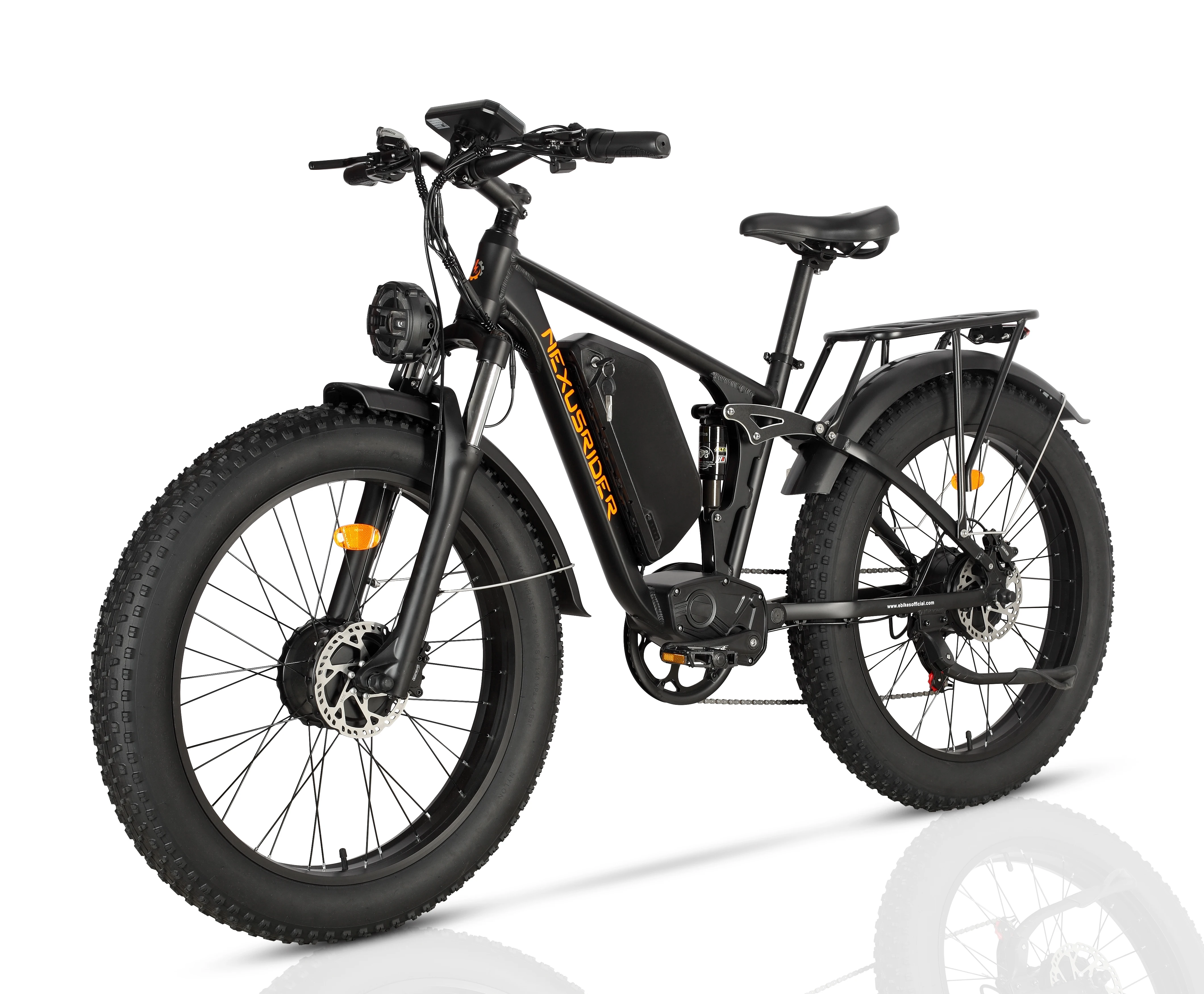 (US Stock) Nexusrider TrailBlazer Dual Motors Electric Bike 2000W 48V 22.4AH Hydralic Disc Brake With Motor Switch