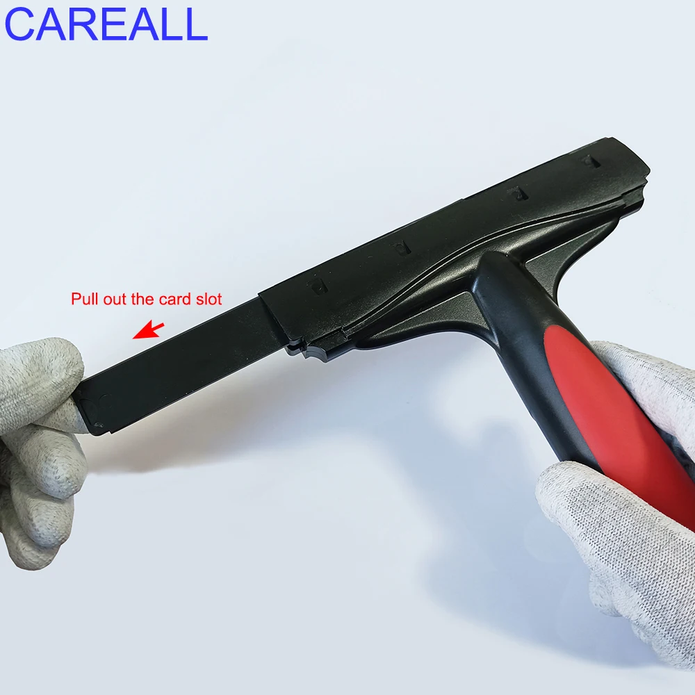 CAREALL 면도날 스크레이퍼 청소용 15cm 스틸 블레이드 접착 라벨 데칼 스티커 제거기 창문 유리 자동차 주방 도구