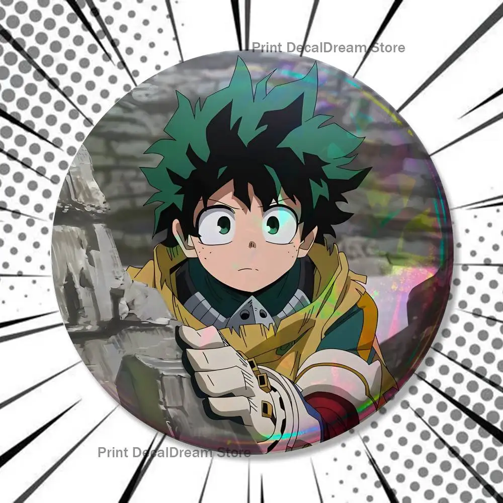 D-Deku M-MHA Broschen für Rucksack-Accessoires 25mm, 32mm, 48mm, 58mm, 75mm Runde Emaille-Pins Cartoon-Abzeichen – Detail 12