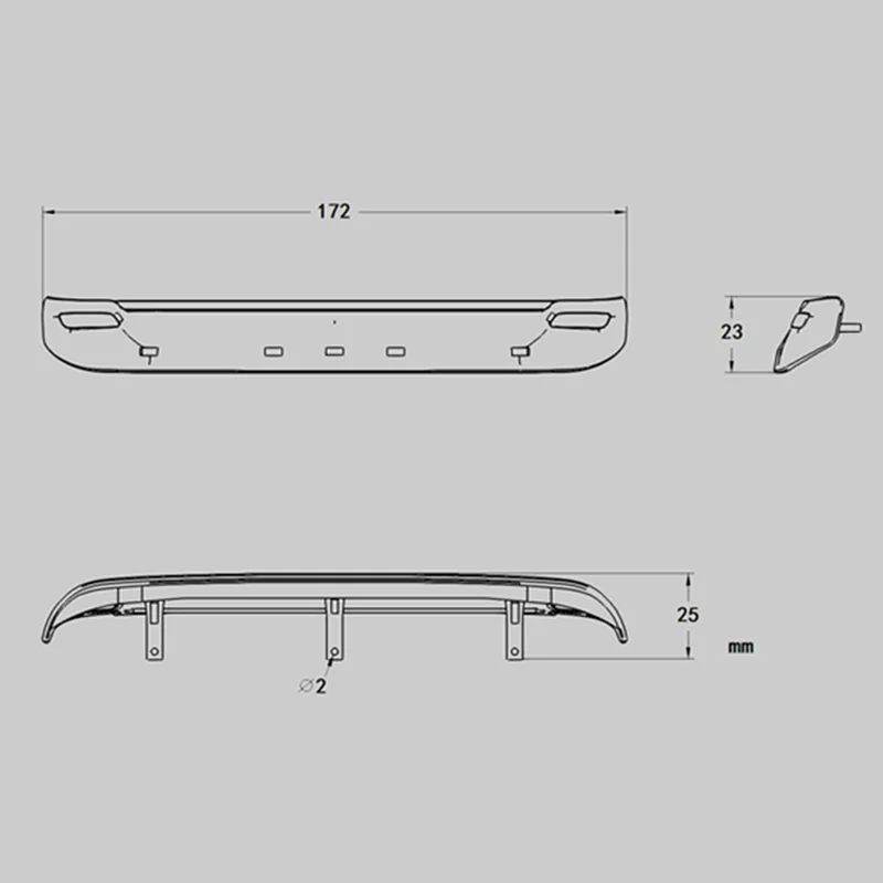 Visor LED Spotlight for 1/14 Tamiya Remote Control Truck Trailer Dump Truck Scania 770s R620 Amiya R620 56323 R730 Light R470