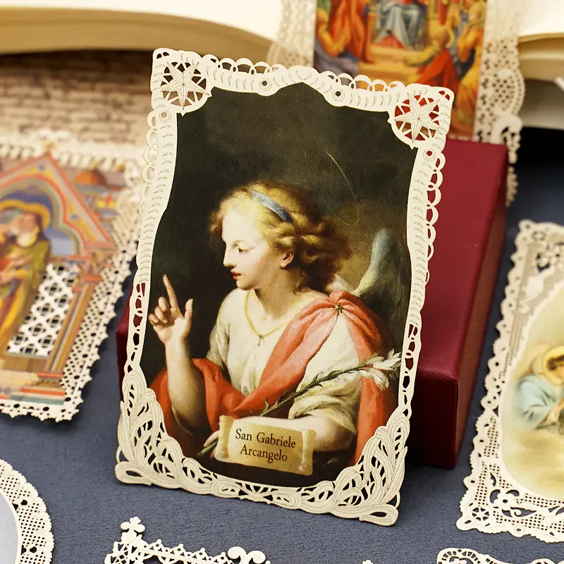 Religious Figure Image Icon Card Hollowed Out Carved Bookmark Christian Catholic Gift Church Souvenir