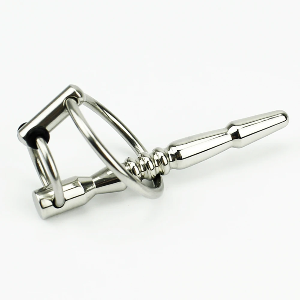 Metal Urethral Catheter Sounding Beads Penis Plug Dilator Horse Eye Stick Urethral Plug SM Adult Sex Toys For Men Masturbators