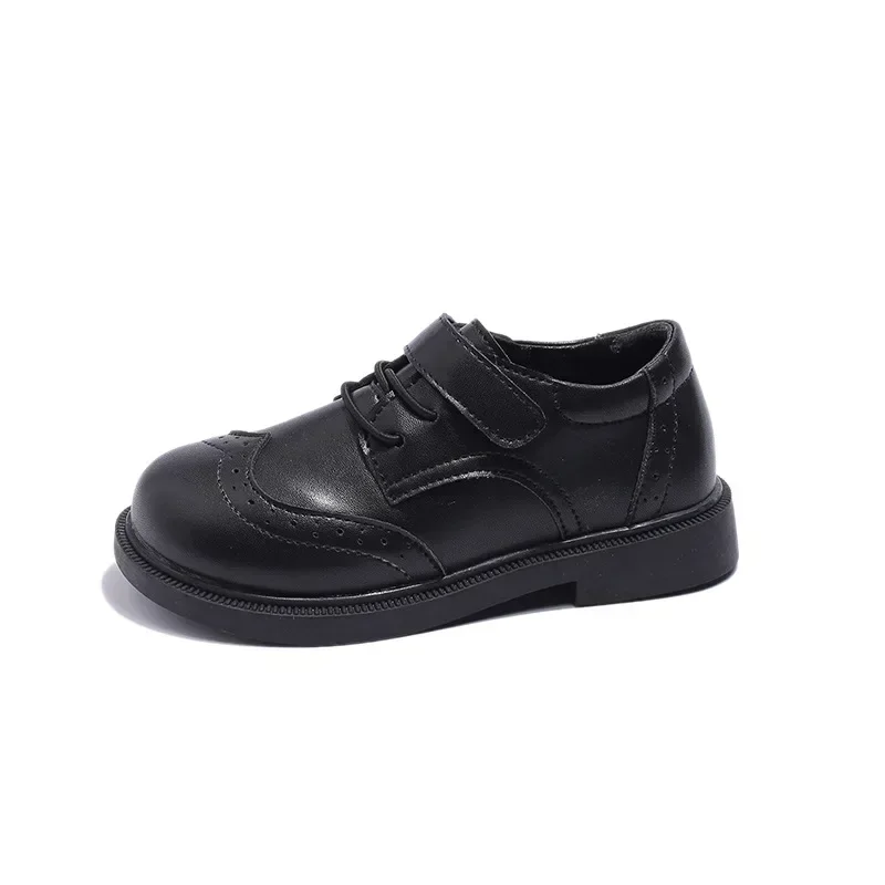 School Student Shoes for Boys Kid Spring Autumn Block New Black Boy Girl Loafer Soft Sole Kid Flats - 5