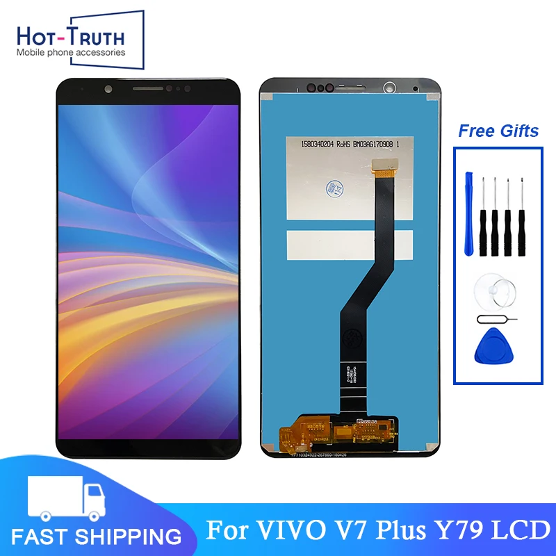 

LCD For Vivo Y79 V7 Plus LCD 1716 1850 Y79A Display Touch Screen Digitizer Assembly Replacement Pantalla 100% Tested