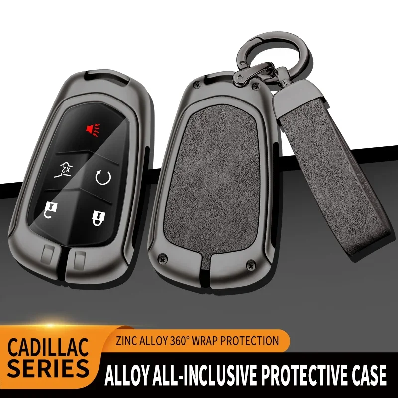 

Zinc Alloy Car Remote Key Case Cover Shell Fob For Cadillac CT5 CT6 ATS CTS Escalade ESV SRX STS For Cadillac XT5 XTS KeyChain