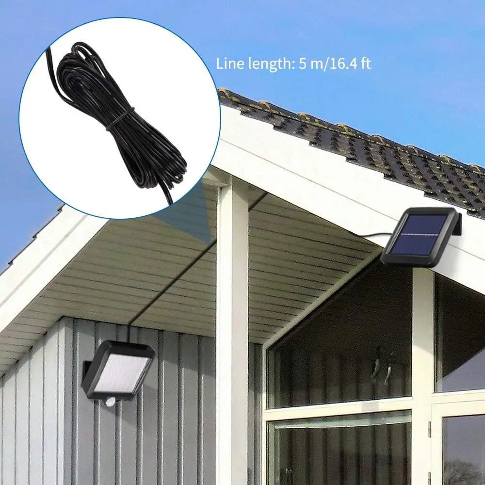 Outdoor Solar Led Light Waterproof Solar Wall Lamp with Motion Sensor Floodlight