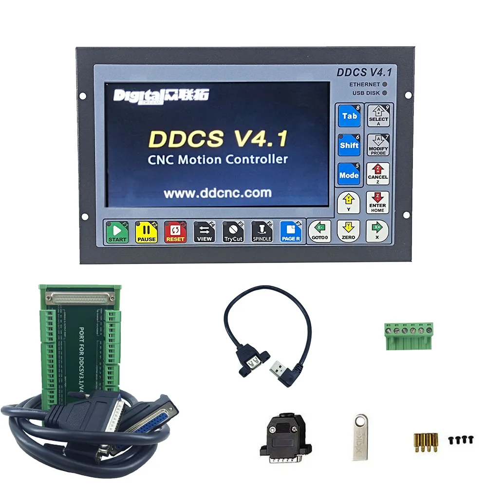 ddcsv-41-standalone-motion-controller-offline-controller-support-3-4-axis-usb-cnc-controller-interface-replace-mach3