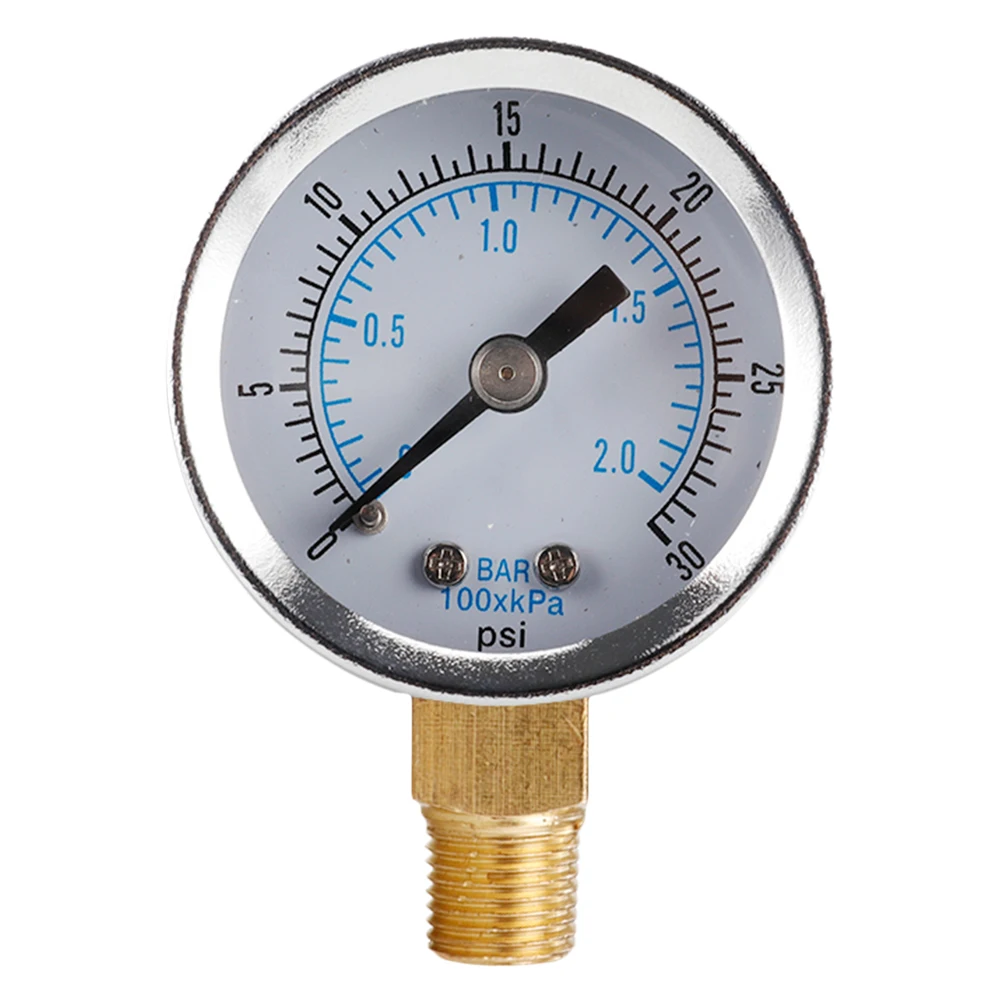 空気および燃料圧力計,0〜30 psi,直径40mm,0〜2バール,油圧計|Pressure Gauges| - AliExpress