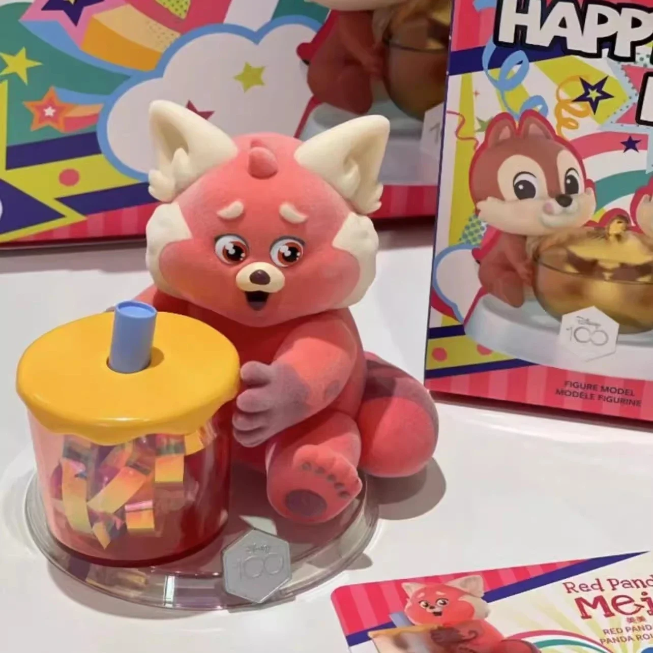 

Miniso Blind Box Disney Anniversary Series Figures Happy Hug Theme Storage Jar Collectible Trendy Ornament Model Mystery Box