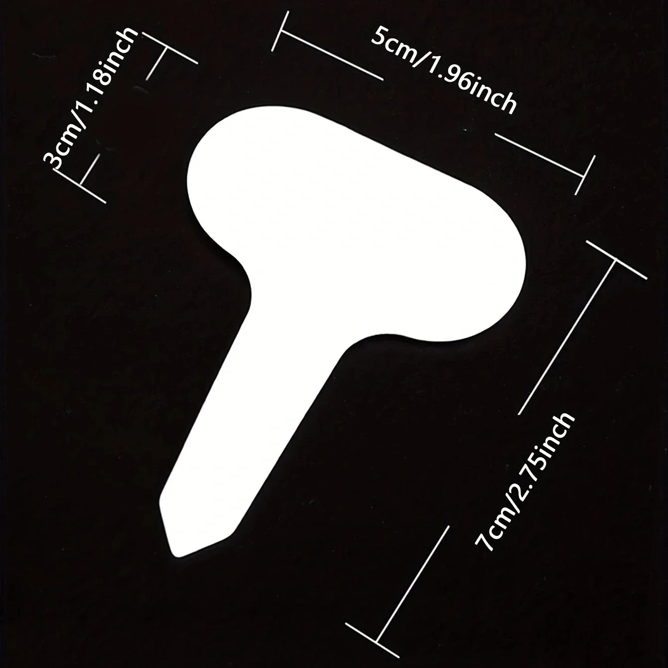 100pcs-Plastic plant labels, garden labels, hanging labels for plants, used for horticulture and organization-random color