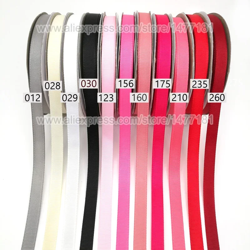 6mm 9mm Grosgrain Ribbon Solid Colour Polyester Dense Grosgrain Tapes Hair Bows Making Tapes 213997 For ribbon decoration,ribbon supplies,grosgrain ribbon,polyester ribbon,sewing ribbon