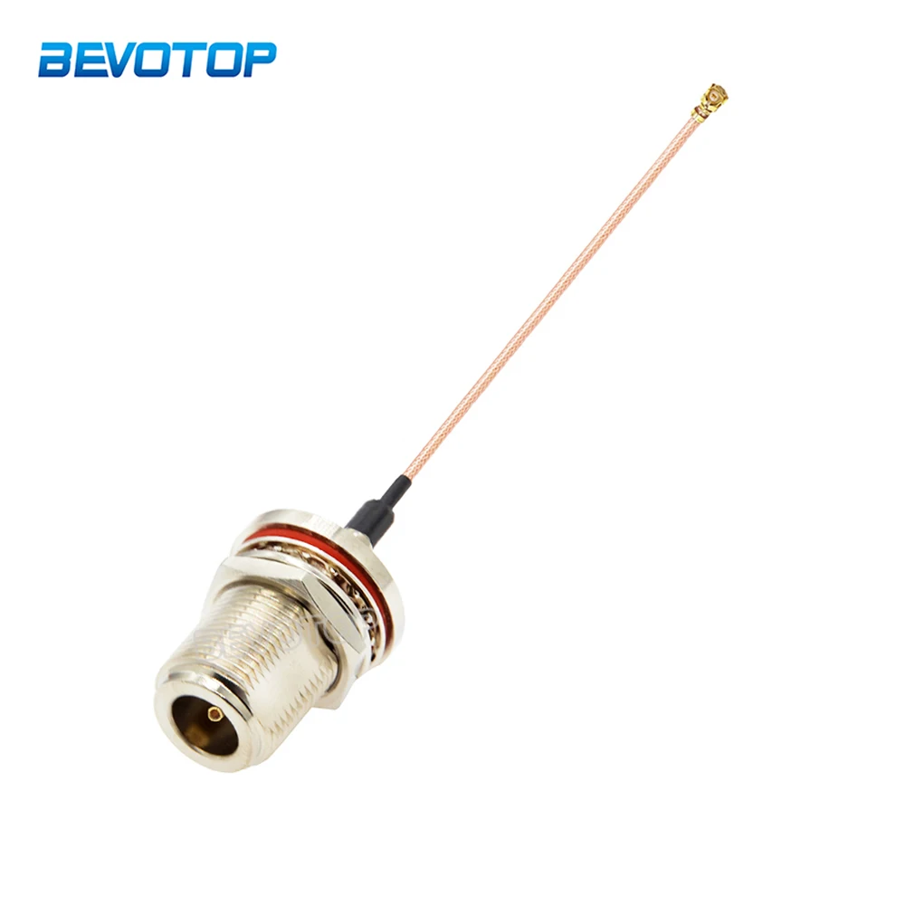 Conector Coaxial RF N hembra a IPEX/UFL RG178, Conector de mampara tipo N a Pigtail IPX para enrutador inalámbrico de tarjeta Wifi PCI